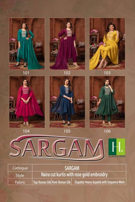 Sargam By Hirwa Readymade Suits Catalog